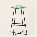 Mexican Otomí Design in Green by Akbaly Stool Gallery Image 1