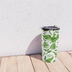 Mexican Otomí Design in Green by Akbaly Travel Mug Gallery Image 4