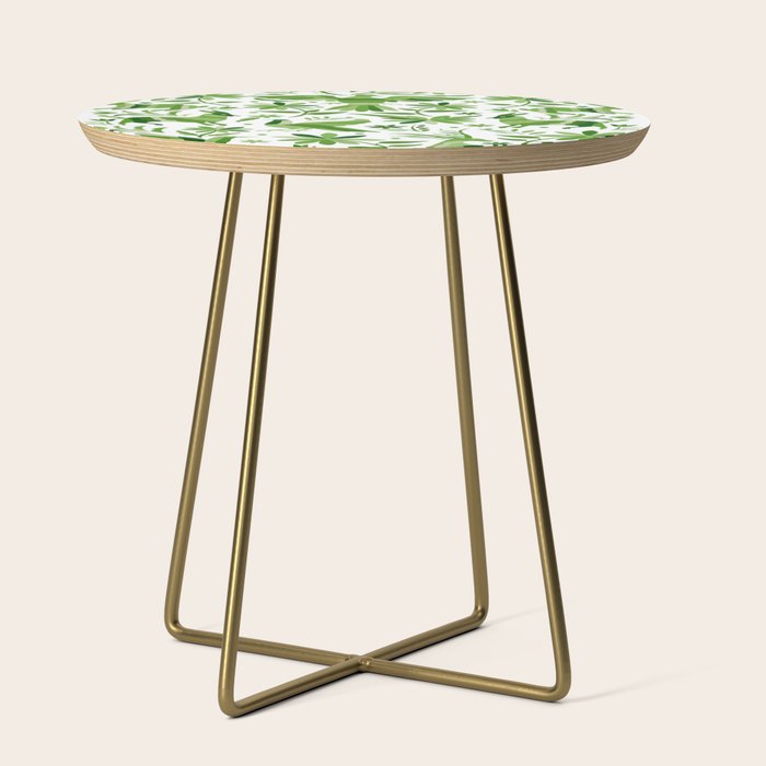 Mexican Otomí Design in Green by Akbaly Side Table Gallery Image 1