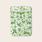 Mexican Otomí Design in Green by Akbaly Bath Mat Gallery Image 1