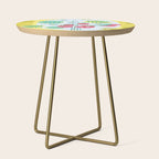 Sweet Strawberry Plant Friends in Yellow & Pink Side Table Gallery Image 1