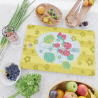 Sweet Strawberry Plant Friends in Yellow & Pink Cutting Board Gallery Image 2