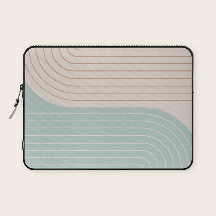 Two Tone Line Curvature XL Laptop Sleeve Gallery Image 1