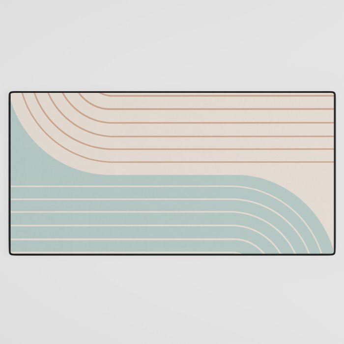 Two Tone Line Curvature XL Desk Mat Gallery Image 3
