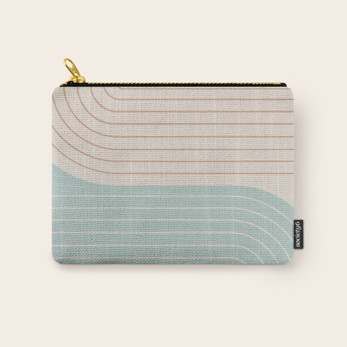 Two Tone Line Curvature XL Carry All Pouch Gallery Image 1