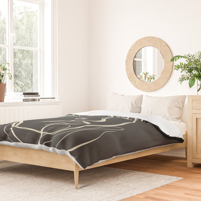 Abstract Face 89 Duvet Cover Gallery Image 2