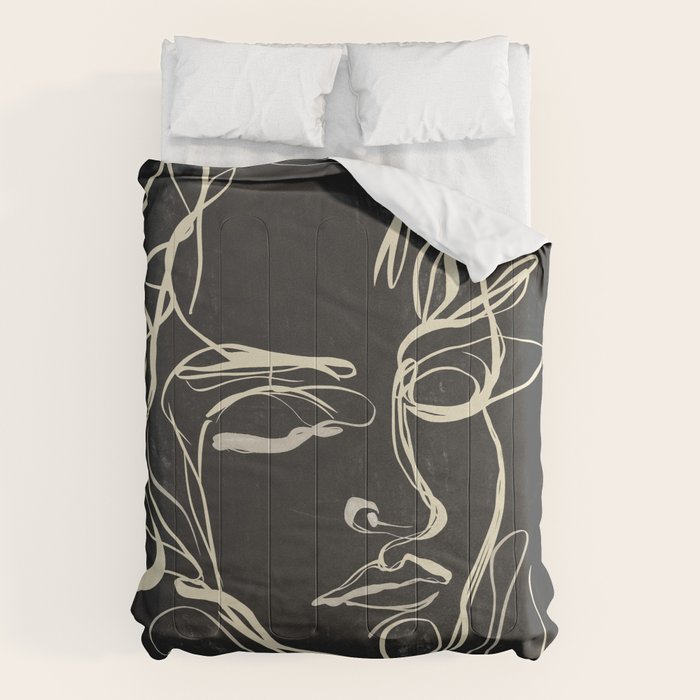 Abstract Face 89 Comforter Gallery Image 6
