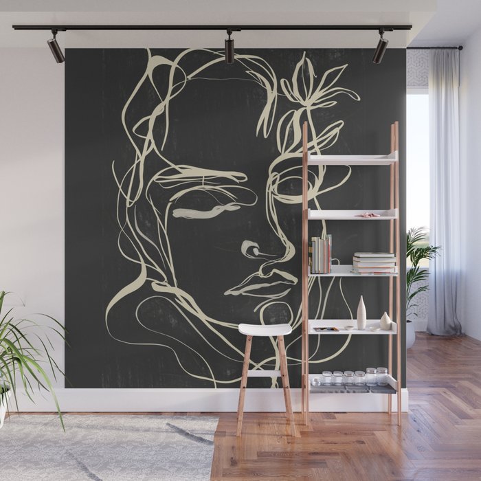 Abstract Face 89 Wall Mural Gallery Image 1