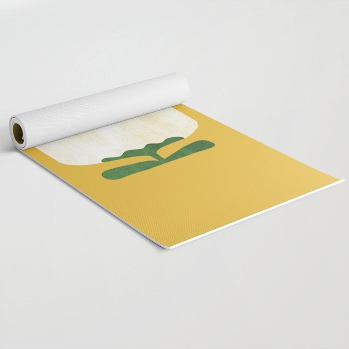 Still life with cat and flower Yoga Mat Gallery Image 2