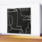 Abstract line art / Face 10 Wall Mural Gallery Image 2