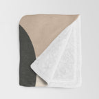 Floral Silhouette 6 Throw Blanket Gallery Image 3