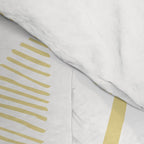 Goldd christmas pine tree doodle pattern Comforter Gallery Image 4