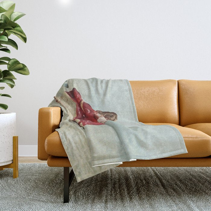 Cherryo - Cherry Cheesecake  Throw Blanket Gallery Image 1
