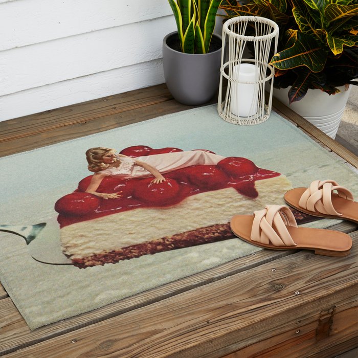 Cherryo - Cherry Cheesecake  Outdoor Rug Gallery Image 2