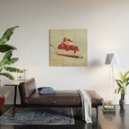 Cherryo - Cherry Cheesecake  Wood Wall Art Gallery Image 2