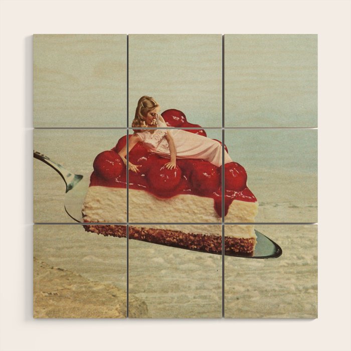 Cherryo - Cherry Cheesecake  Wood Wall Art Gallery Image 1
