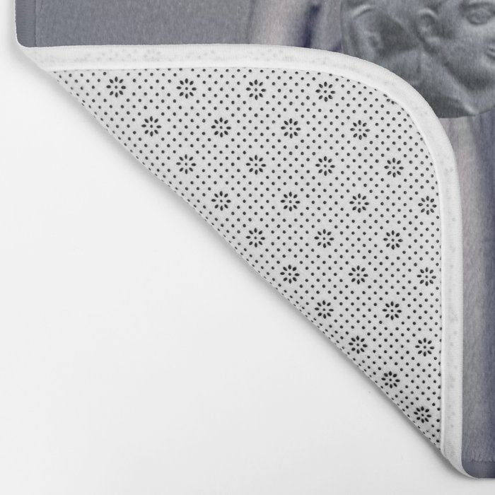 Statue With A Dot Gradient 1 Bath Mat Gallery Image 2
