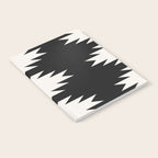 Geometric Southwestern Minimalism - Black and White Notebook Gallery Image 2