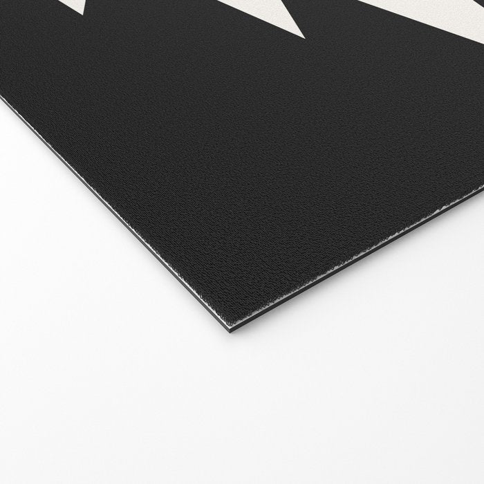 Geometric Southwestern Minimalism - Black and White Welcome Mat Gallery Image 2