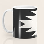 Geometric Southwestern Minimalism - Black and White Coffee Mug Gallery Image 3