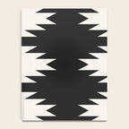 Geometric Southwestern Minimalism - Black and White Notebook Gallery Image 4