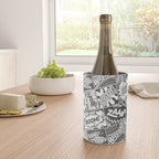 Black and White Modern Comic Book Superhero Pattern Color Colour Cartoon Lichtenstein Pop Art Wine Chiller Gallery Image 4