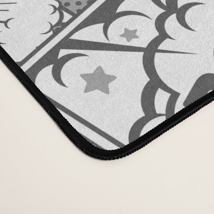 Black and White Modern Comic Book Superhero Pattern Color Colour Cartoon Lichtenstein Pop Art Desk Mat Gallery Image 4