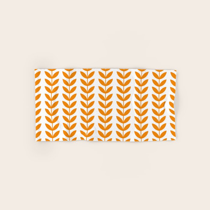 Scandinavian Mid Century Pattern Bath Towel Gallery Image 1