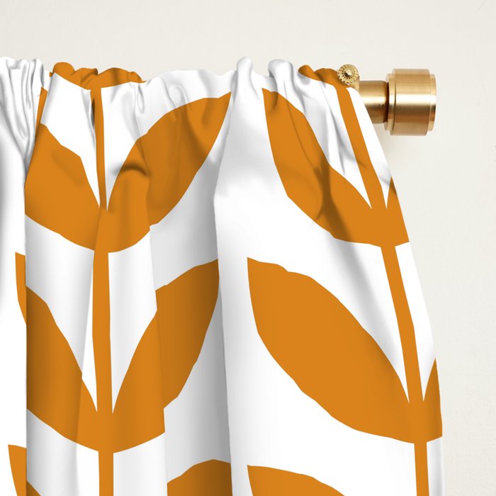 Scandinavian Mid Century Pattern Window Curtain Gallery Image 2