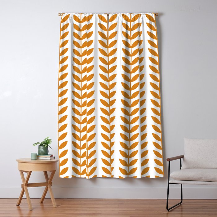 Scandinavian Mid Century Pattern Window Curtain Gallery Image 1