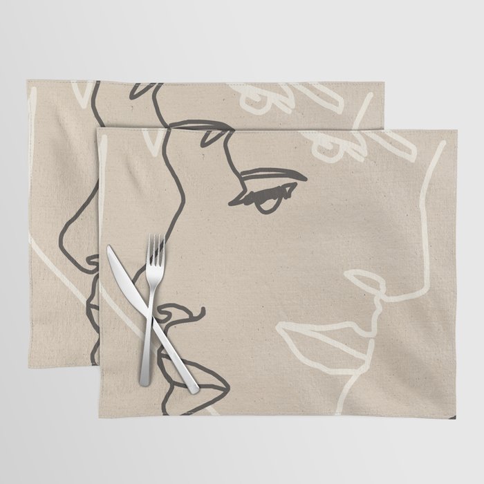 Abstract Face 16 Placemat Gallery Image 1