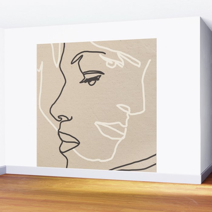 Abstract Face 16 Wall Mural Gallery Image 2
