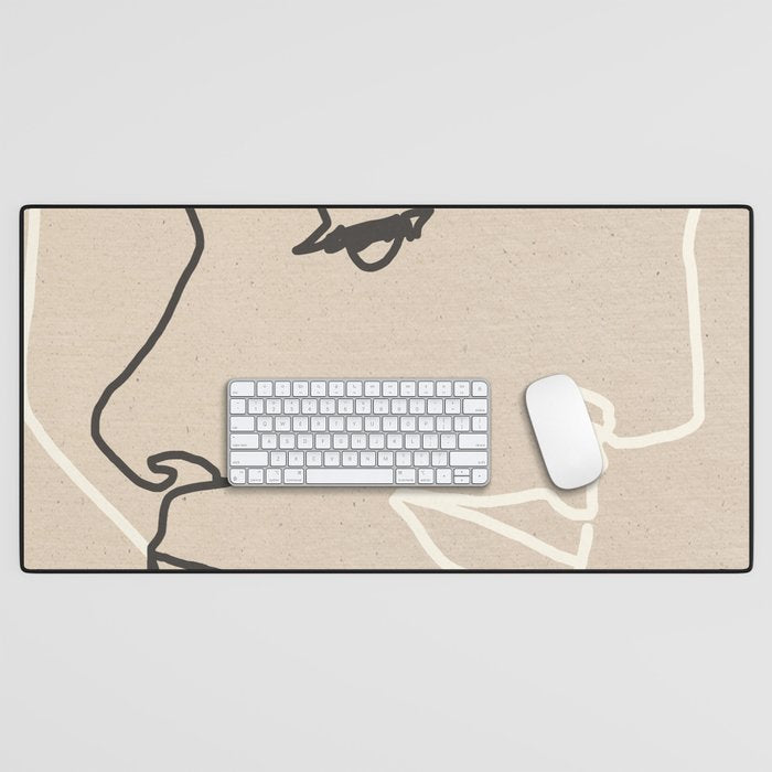 Abstract Face 16 Desk Mat Gallery Image 1