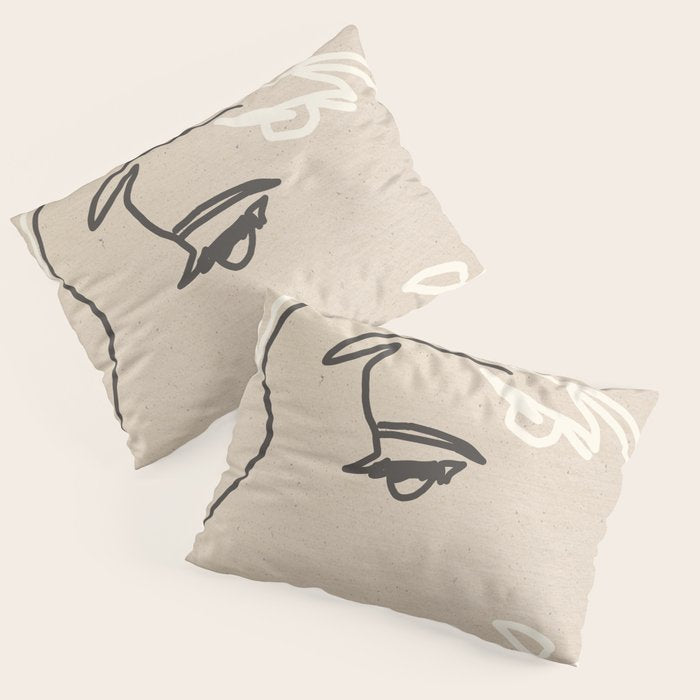 Abstract Face 16 Pillow Sham Gallery Image 3