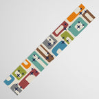 Retro Mid Century Modern Abstract Pattern 224 Atomic Googie Table Runner Gallery Image 3