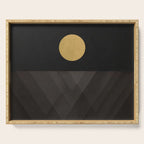 Moon Reflection on Quiet Ocean Serving Tray Gallery Image 1