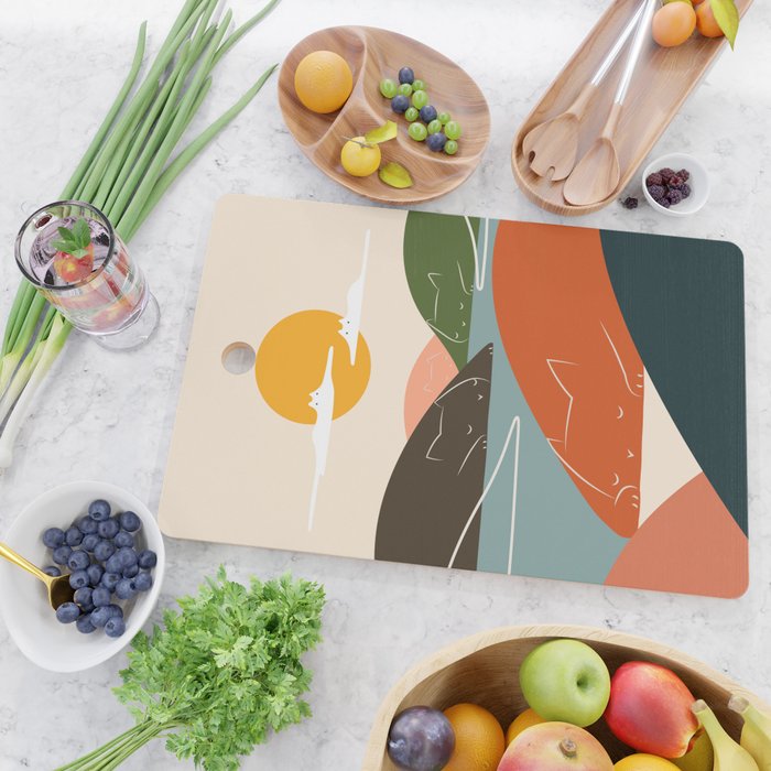Cat Landscape 104 Cutting Board Gallery Image 2