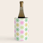 Retro Snowflakes - Pink & Green Wine Chiller Gallery Image 2