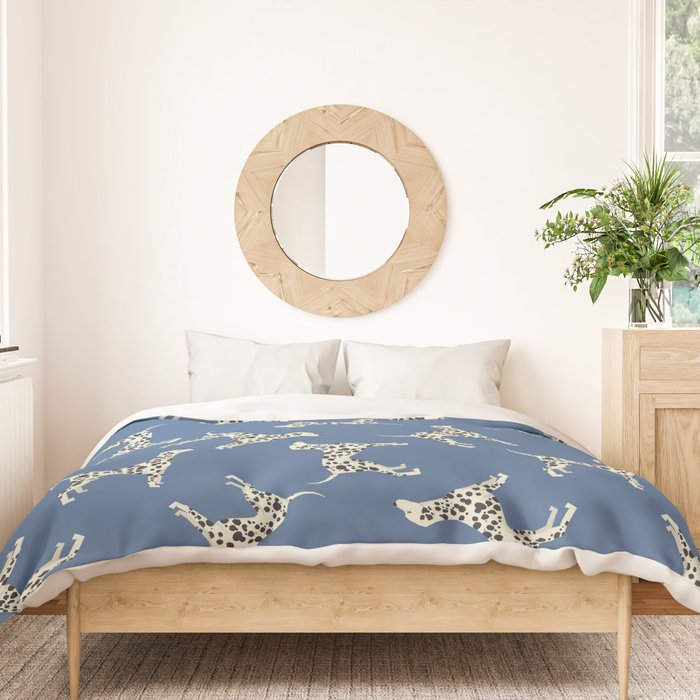 Dalmatian On Blue Duvet Cover Gallery Image 3