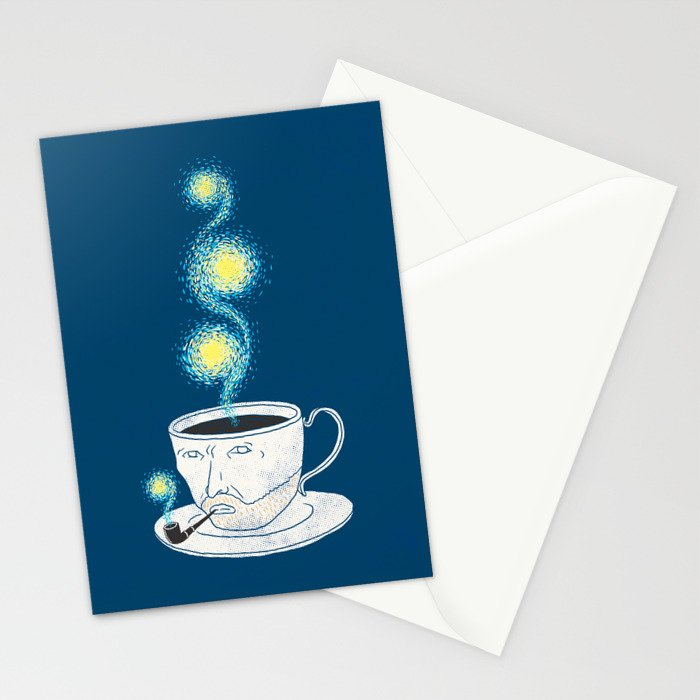 Starry starry coffee Stationery Card Gallery Image 2