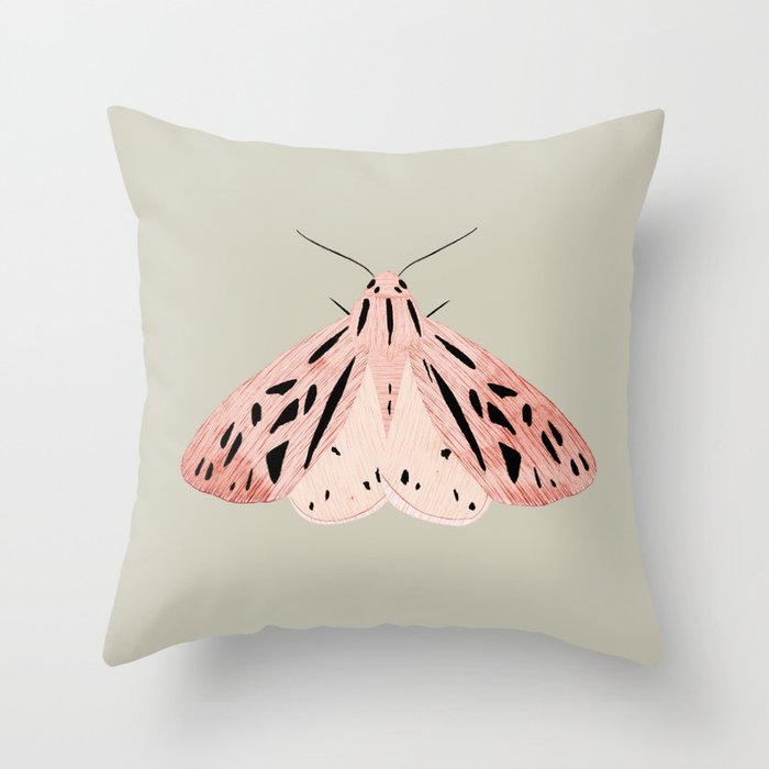 butterfly watercolor Throw Pillow Gallery Image 1