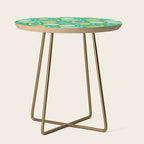 Peacock Dreams - Electric Green Side Table Gallery Image 1