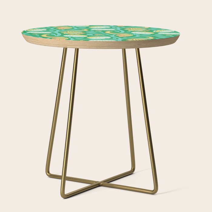 Peacock Dreams - Electric Green Side Table Gallery Image 1