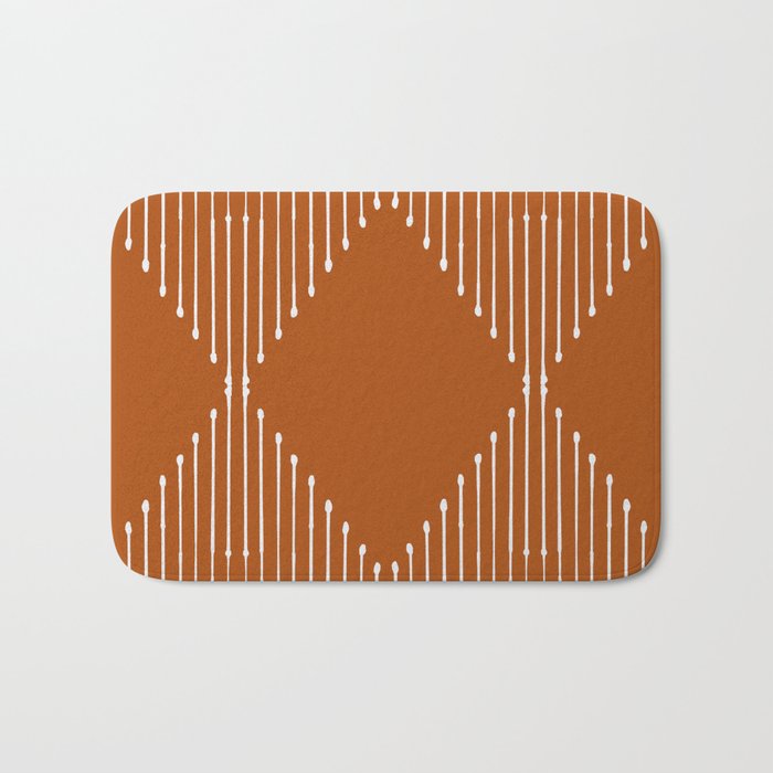 Geo (Rust) Bath Mat Gallery Image 1