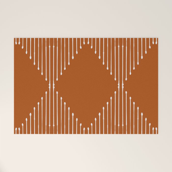 Geo (Rust) Welcome Mat Gallery Image 1