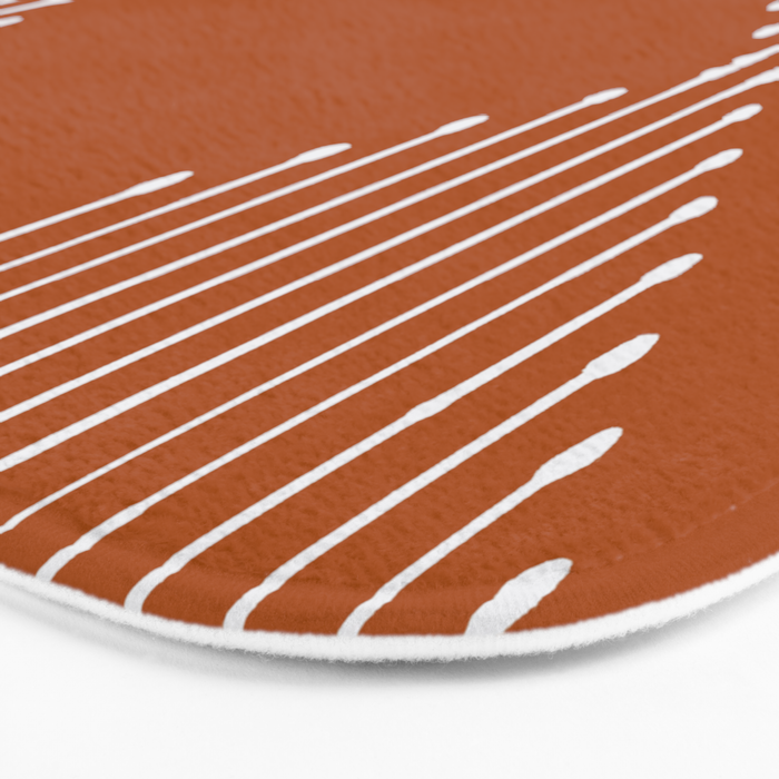 Geo (Rust) Bath Mat Gallery Image 3