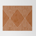 Geo (Rust) Throw Blanket Gallery Image 2