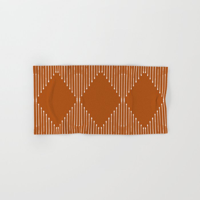 Geo (Rust) Bath Towel Gallery Image 1