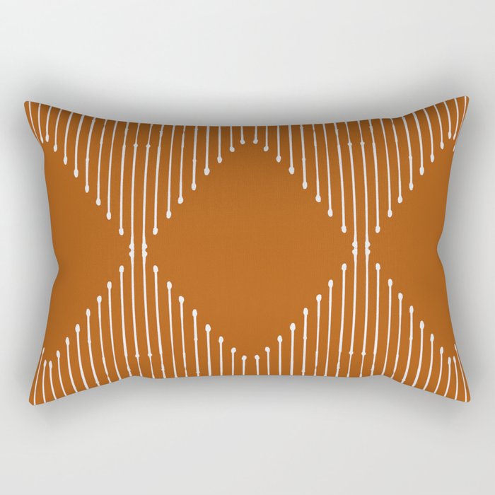 Geo (Rust) Rectangular Pillow Gallery Image 1
