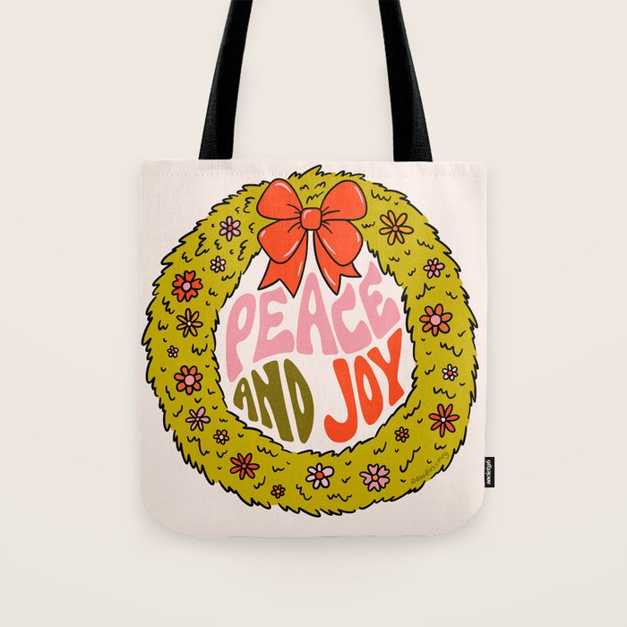 Peace and Joy Tote Bag Gallery Image 1
